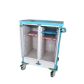 Hospital equipment nurse moveable patient record trolley case cart